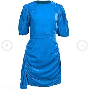 Blue velvet Rhode pia dress